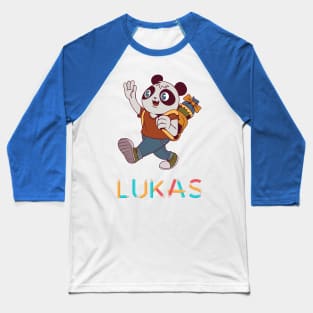 School Enrollment Panda Lukas Baseball T-Shirt